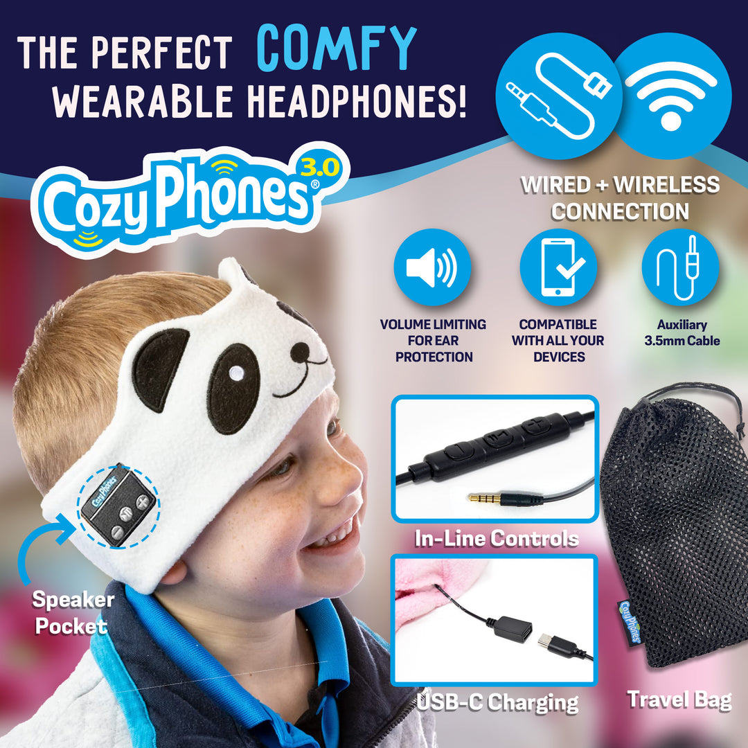 CozyPhones 3.0 Wireless / Wired Headband Headphones